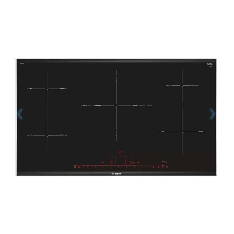 Bosch PIV975DC1E 8 Induction Hob 90 cm Black, Surface Mount With Frame