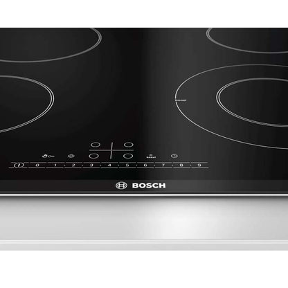 Bosch PKF675FP1E 6 Electric Hob 60 cm Black, Surface Mount With Frame