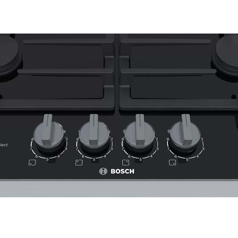 Bosch PRP6A6D70R Serie | 8 Gas Hob 60 cm Ceramic, Black