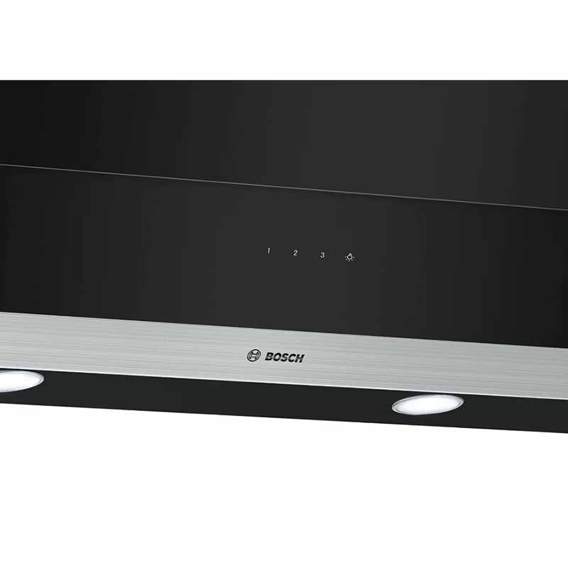 Bosch DWK095G60T 2 Wall-Mounted Cooker Hood 90 Cm Clear Glass Black Printed