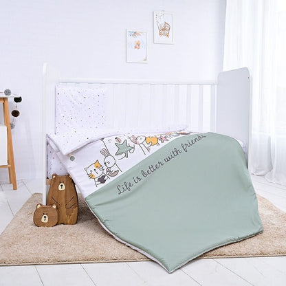 Baby Bedding 5-piece sleep Set Mint Green