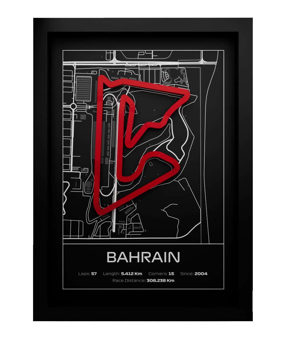 Bahrain Frame WIth 3D-printed track
