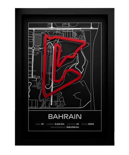 Bahrain Frame WIth 3D-printed track