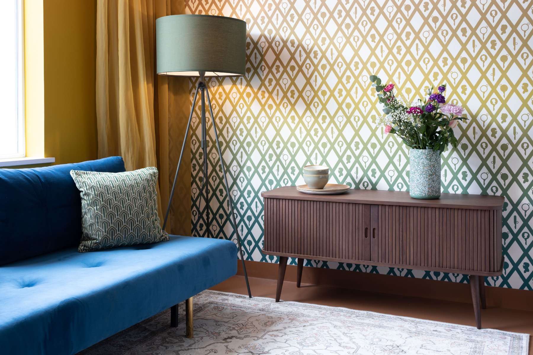 Barbier Sideboard Walnut by Zuiver