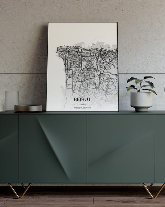 Sook's Beirut Map Poster