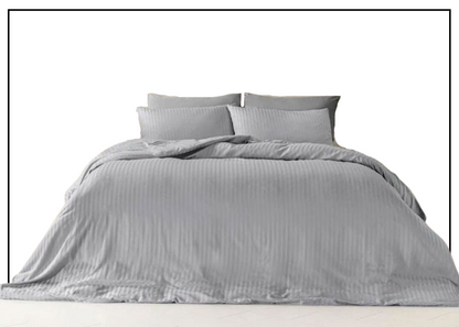 Silky touch  Duvet Cover Set Double Light Gray