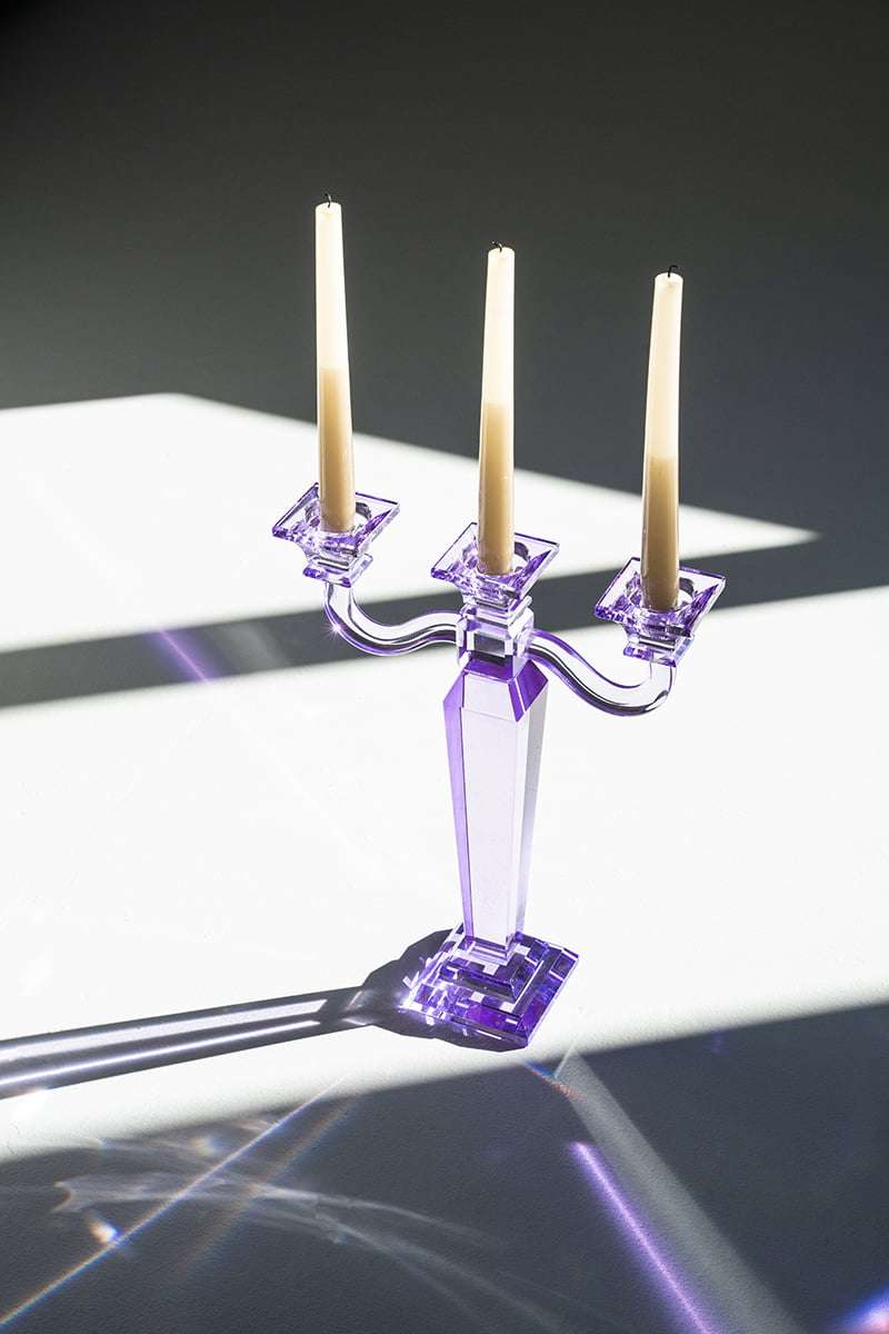 Candle Holder -Presly Lilac- By-BOO