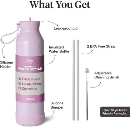 Citron - Spaceship Stainless Steel Water Bottle - 500ml