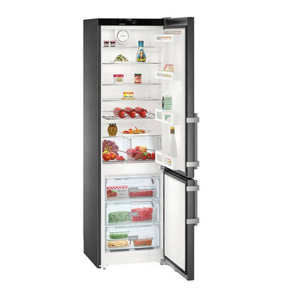 Liebherr CNbs 4015 Comfort Fridge Freezer No Frost 60cm Black Steel