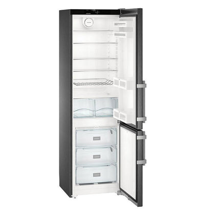 Liebherr CNbs 4015 Comfort Fridge Freezer No Frost 60cm Black Steel