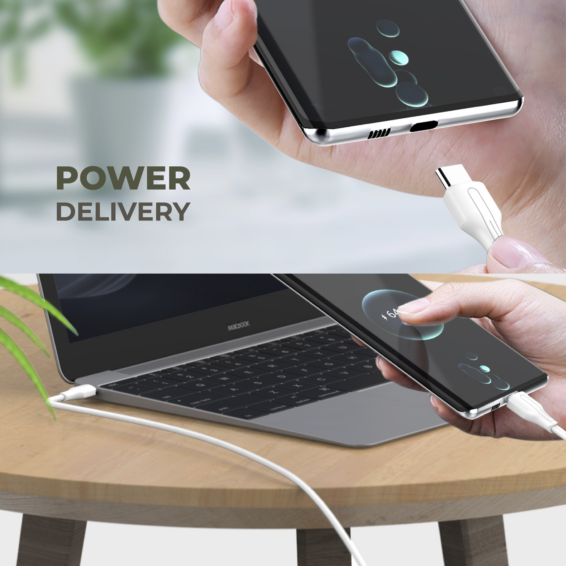 200cm Fast Charging USB-C to C Cable