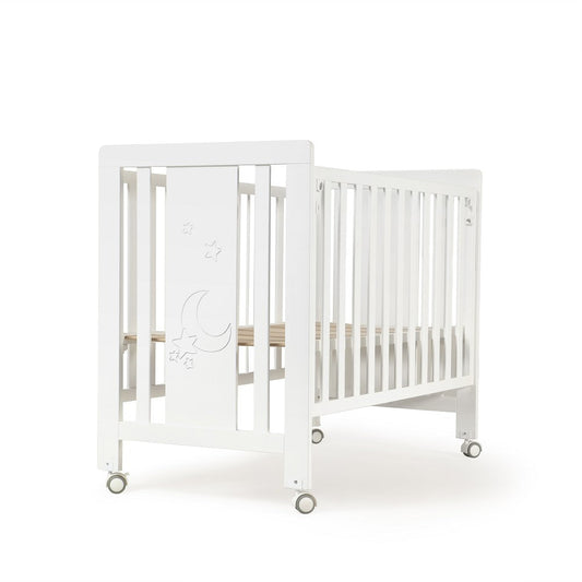 Cot Bed For Mattress 60X120 Mod Monet White Color