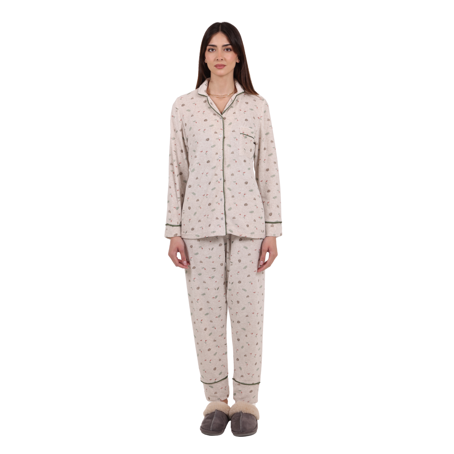 Cosset Loungewear Moments Mommy & Me Loungewear Set – Beige "Large"