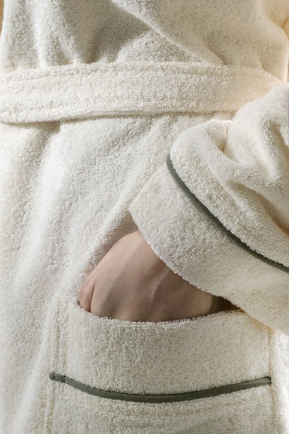 Ethan Robe Olive Extra Soft Unisex Bathrobe