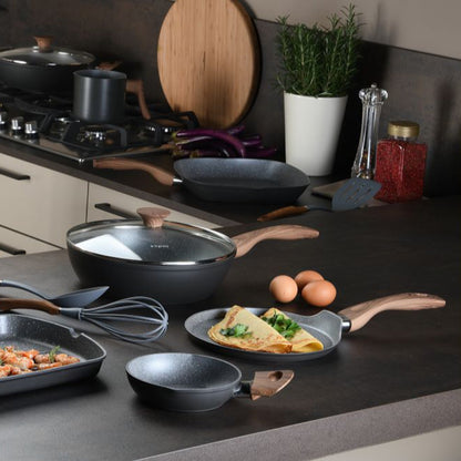 Grancuci Linea Great Stone Cookware Set 8pcs