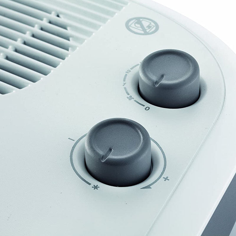 Delonghi HTF 3031 Table Top Fan Heater White/Grey