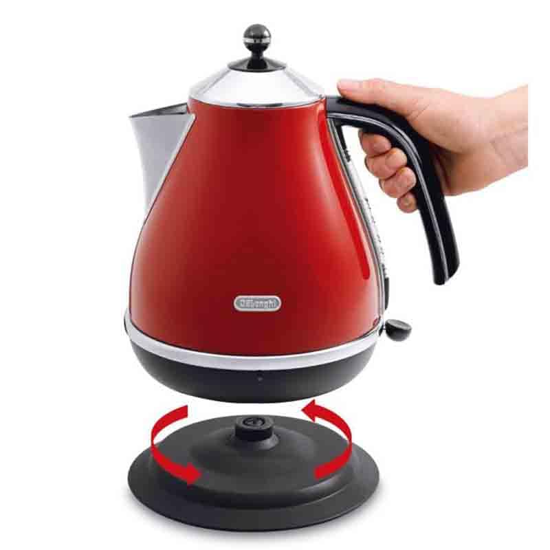 Delonghi Icona KBO 2001.R Kettle 1.7L 2000W Glossy Red