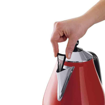 Delonghi Icona KBO 2001.R Kettle 1.7L 2000W Glossy Red