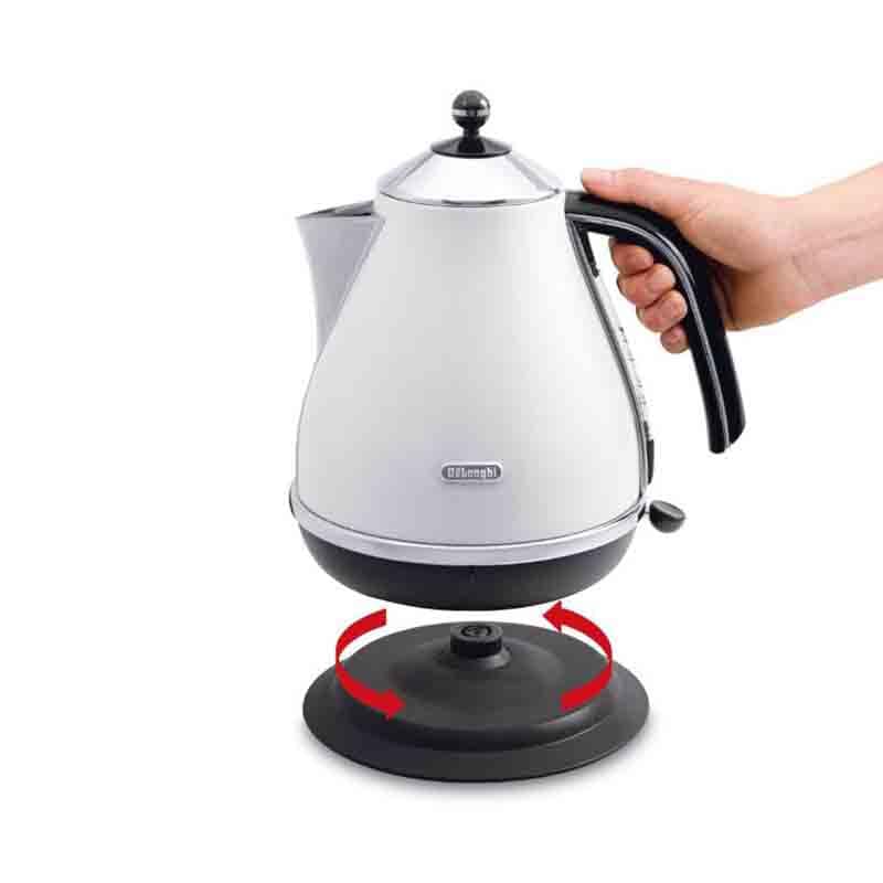 Delonghi Icona KBO 2001.W Kettle 1.7L 2000W Glossy White