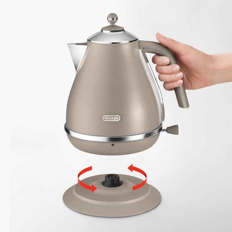 Delonghi Icona Vintage KBOV 2001.BG Kettle 1.7L 2000W Cream Beige