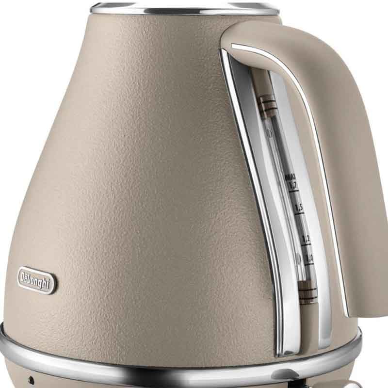 Delonghi Icona Vintage KBOV 2001.BG Kettle 1.7L 2000W Cream Beige