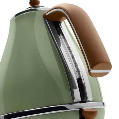 Delonghi Icona Vintage KBOV 2001.GR Kettle 1.7L 2000W Olive Green