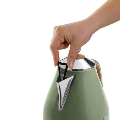 Delonghi Icona Vintage KBOV 2001.GR Kettle 1.7L 2000W Olive Green