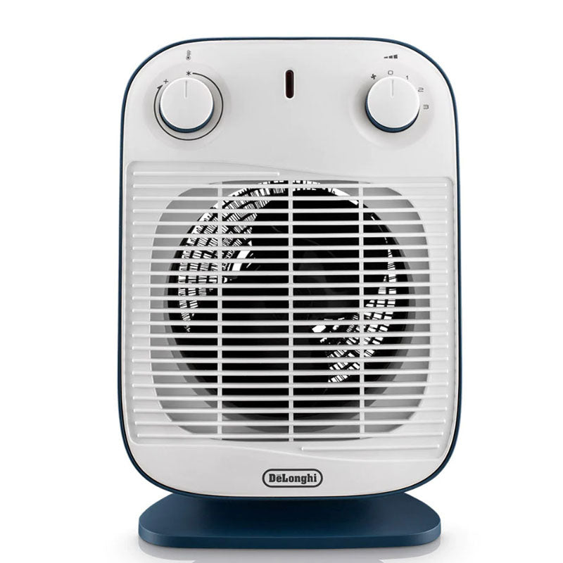 Delonghi HFS50B20.AV Vertical Edge Fan Heater Avio Blue/White