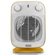 Delonghi HFS50B20.YE Vertical Edge Fan Heater Sienna Yellow/White