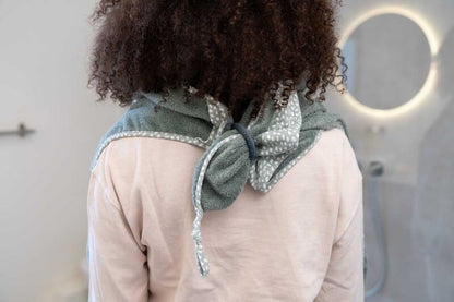 Doomoo Dry'N Play XL Bath Towel with Hood and Green Ring