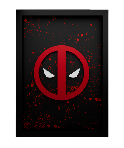 Deadpool Frame WIth 3D-printed Logo