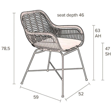 Dutchbone Cantik Armchair (Displayed)