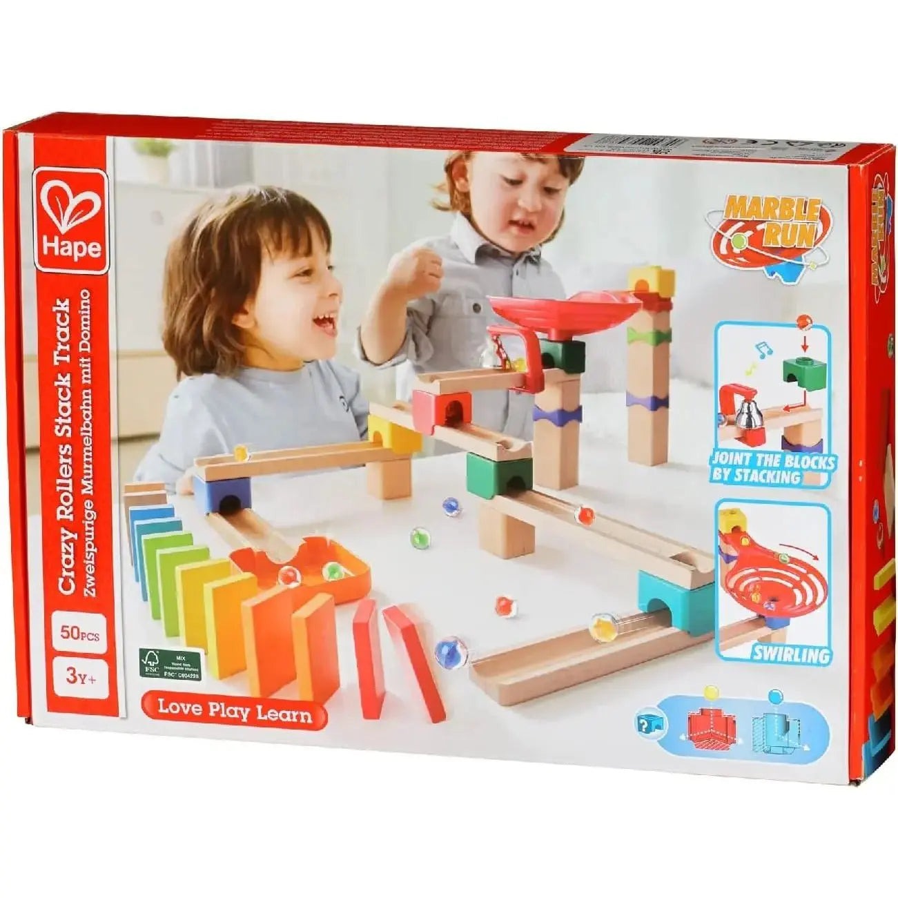 Hape Crazy Rollers Stack Track: Build and Race!