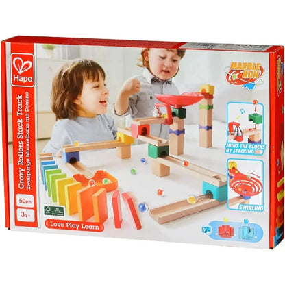 Hape Crazy Rollers Stack Track: Build and Race!