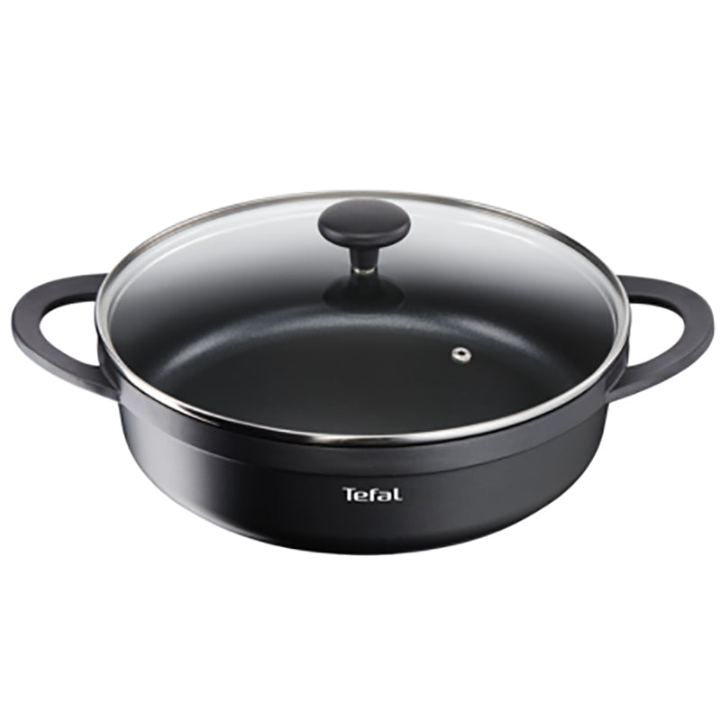 Tefal E2187214 Trattoria – Shallow pot 28cm + Glass lid