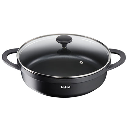 Tefal E2187214 Trattoria – Shallow pot 28cm + Glass lid