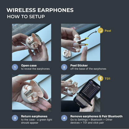 Wireless Earphones w/ Charging Case