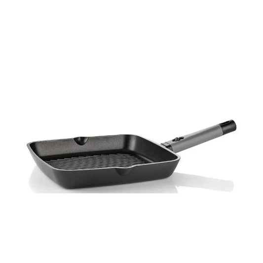 Square Griddle ,Grill Pan, Induction Compatible, Black
