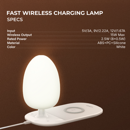 Fast Wireless Charging Desk Lamp