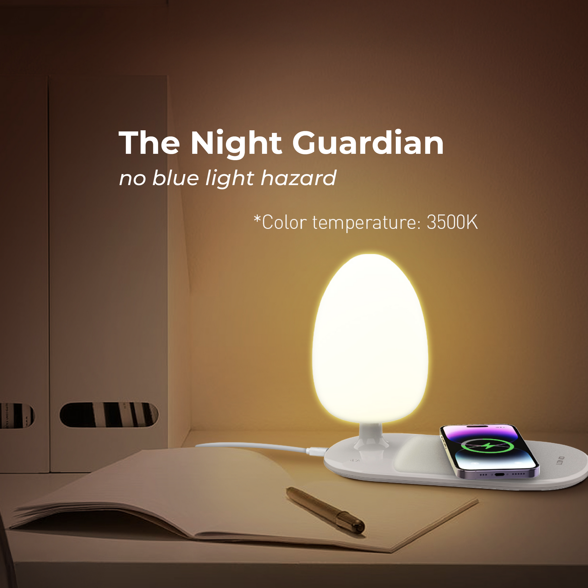 Fast Wireless Charging Desk Lamp