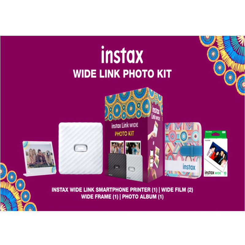 Fujifilm 2KITPK-C Mobile Printer Use Instax Mini Film WhiteType-C