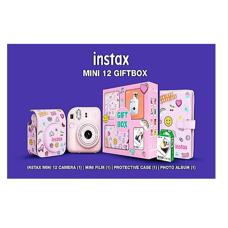 Fujifilm Instax Camera Mini12 PROMO KIT Pink