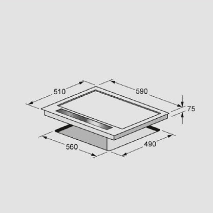 Fulgor Milano CPH604GTCX Gas Hob 60cm Stainless Steel