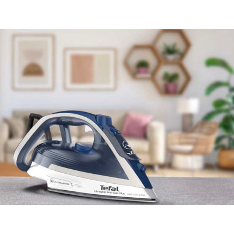Tefal FV5820G0 iron Ultraglide+ – Gamay   Silver Premium White Heatshield   2800W – 45g/min – 210 g/min – Durilium airglide   anti scale collector   Auto Off
