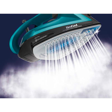 Tefal FV6832M0 iron  Ultragliss +   Black Glama/Blue boreal   2800W   50 g/min   260 g/min   Durilium Airglide   Anti drip   Anti Scale Setting