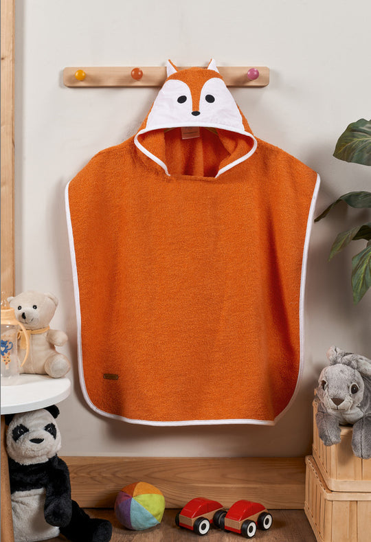 Kids Poncho Fox