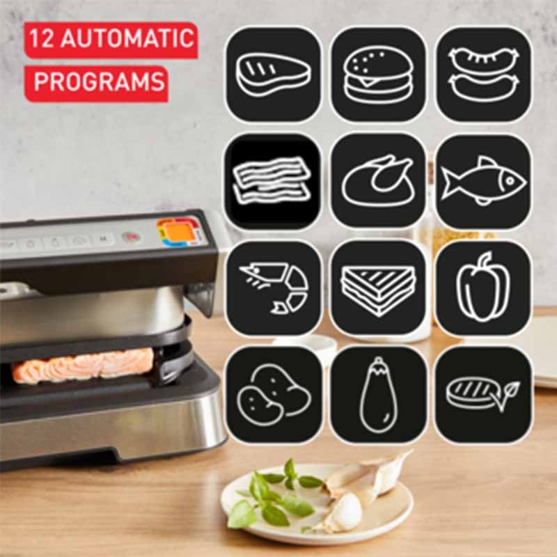 Tefal GC78MD28 OptiGrill 2in1 XL + Free*2 Sets  K185S734  6 SKEWERS