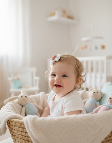 Sparkling Heart Baby Headband – Soft Elastic Comfort