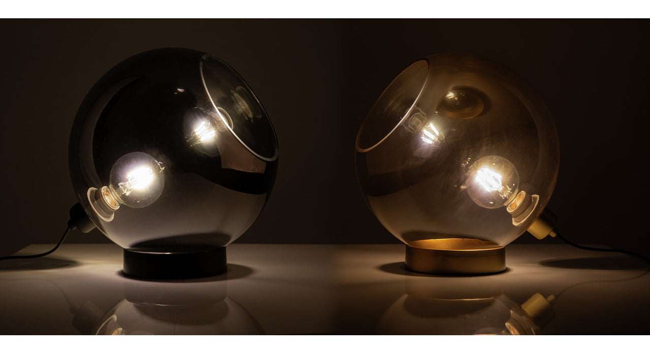 Toula Gold Glass Table Lamp- Large- by Nino – Germany