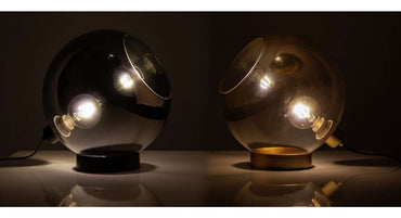 Toula Gold Glass Table Lamp- Large- by Nino – Germany